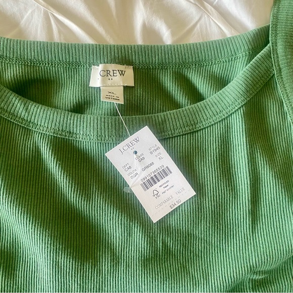 J Crew Army green tank top - Picture 4 of 5